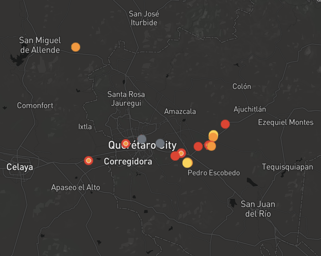 Data centers in Querétaro (Baxtel, 2025)
