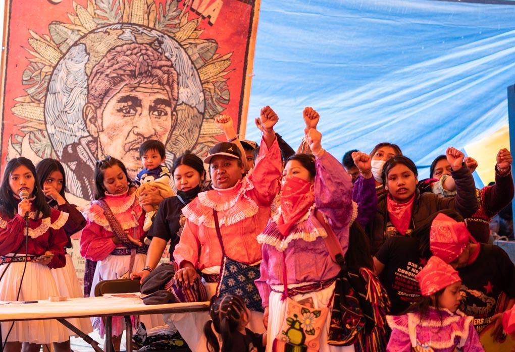 Otomí women: defenders of water, life and territory. Image: Santiago Navarro
Assembly for Water and Life, Amealco, Querétaro (2023)